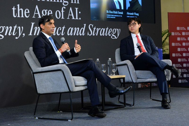 At the India AI Impact Summit in Delhi